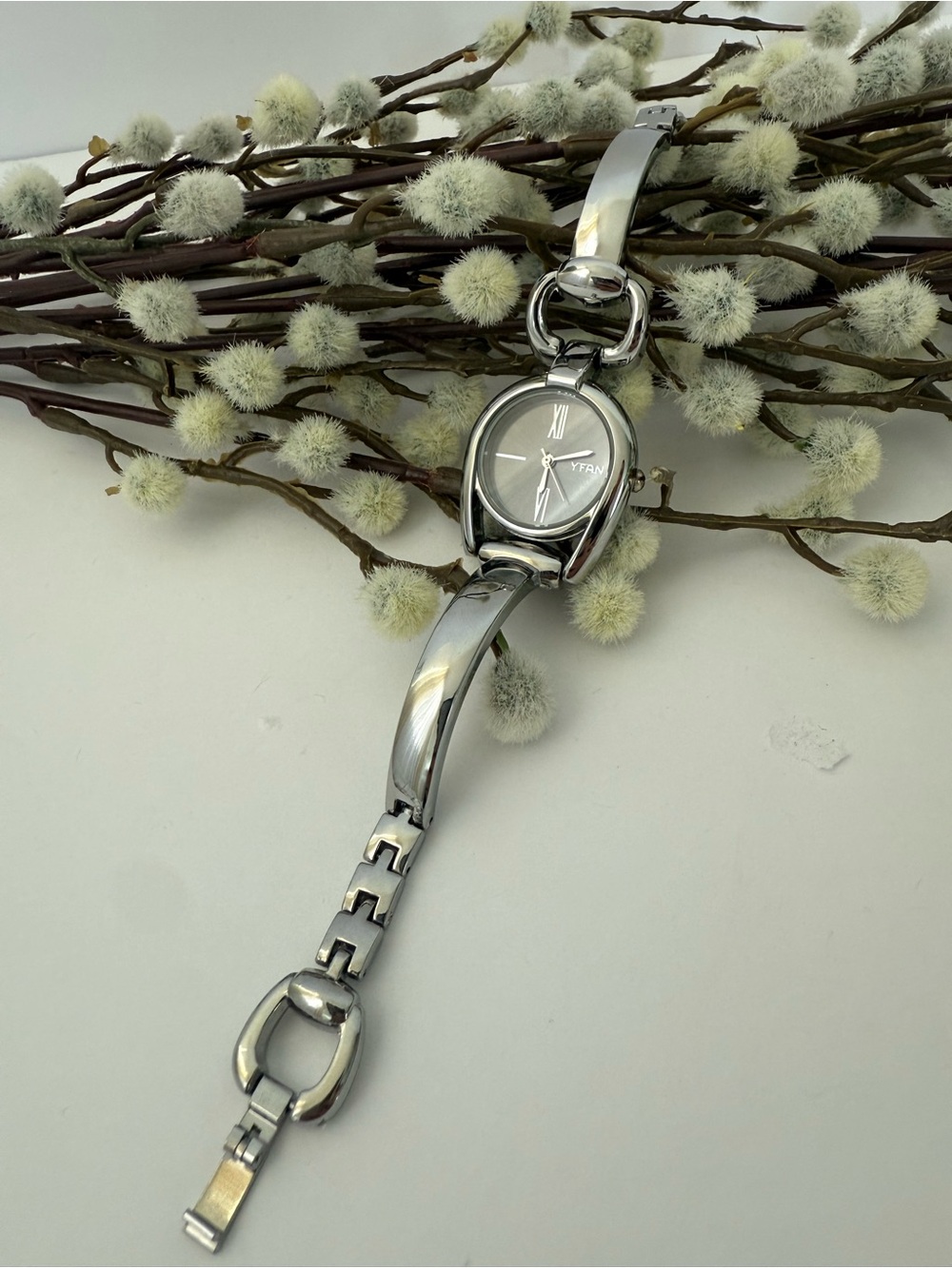 Silver Women's Bracelet Watch - YFAN